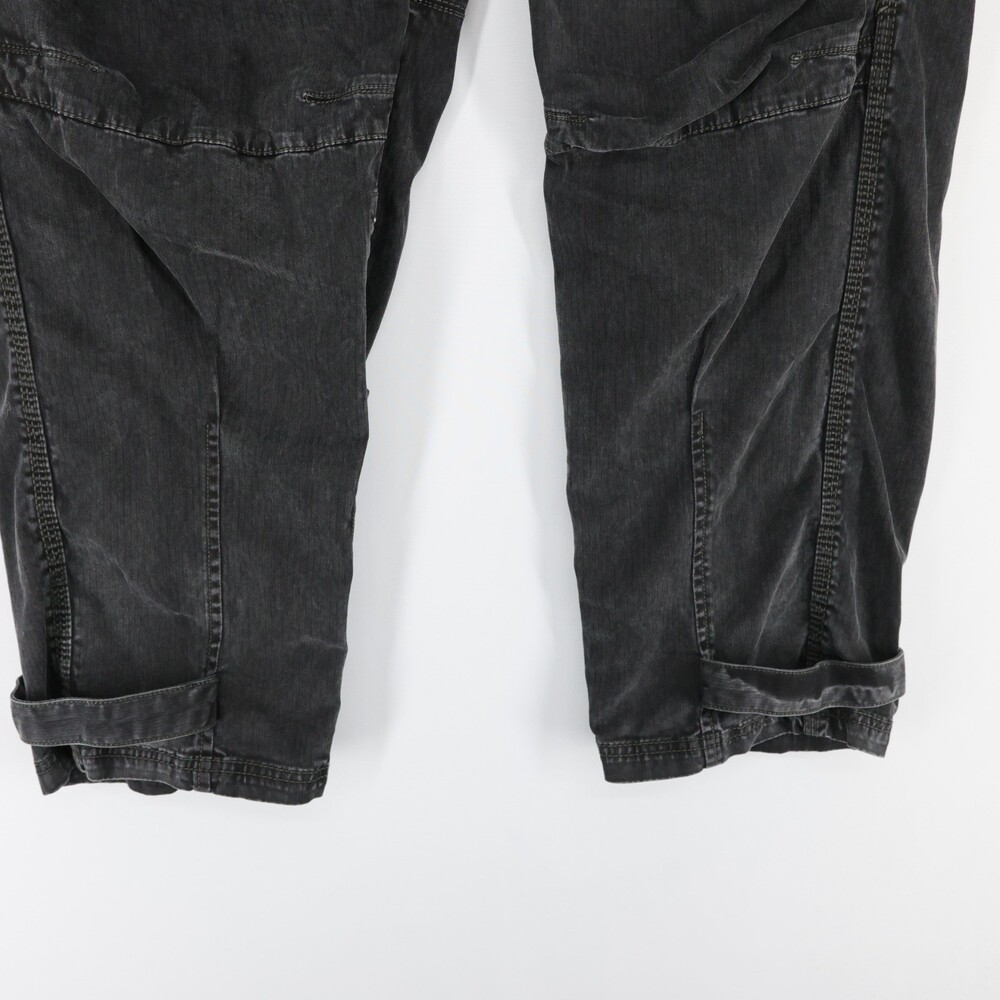 We The Free People Cant Compare Slouch Cargo Pants Womens S Black Elastic Waist - Picture 4 of 12